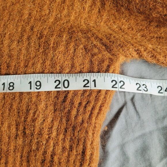 Everlane Womens Sweater Alpaca Wool Blend Knit Pullover Brown Size Small Ribbed - Picture 4 of 7